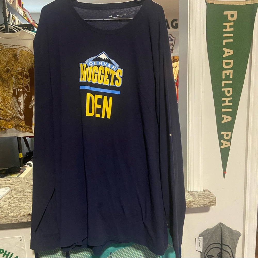 UnderArmour Denver Nuggets Team Issued Longsleeve Drifit Shirt